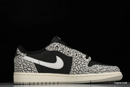 Hyperoad Cement 1 Jordan Low Retro Black OG 0726